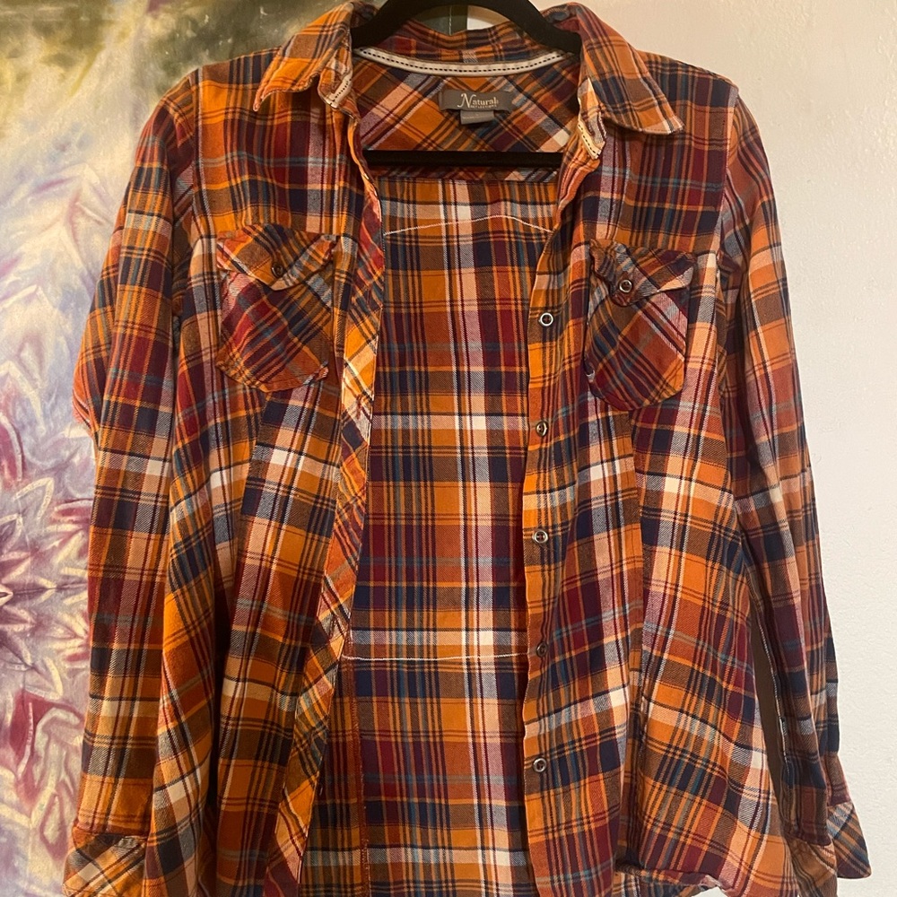 Upcycled R2D2 Star Wars Flannel - Picture 3 of 4